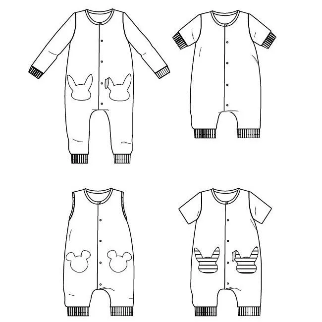 LISBOA jumpsuit / playsuit - Baby 6M/4Y - PDF Sewing Pattern