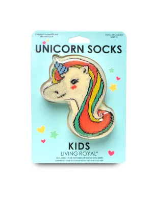 Living Royal Unicorn 3D Kids Crew Socks