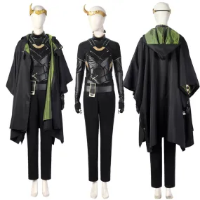 Loki 2021 Female Loki Sylvie Costumes Lady Loki Halloween Costumes With Horns