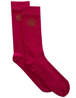 Magenta GB Logo Sock