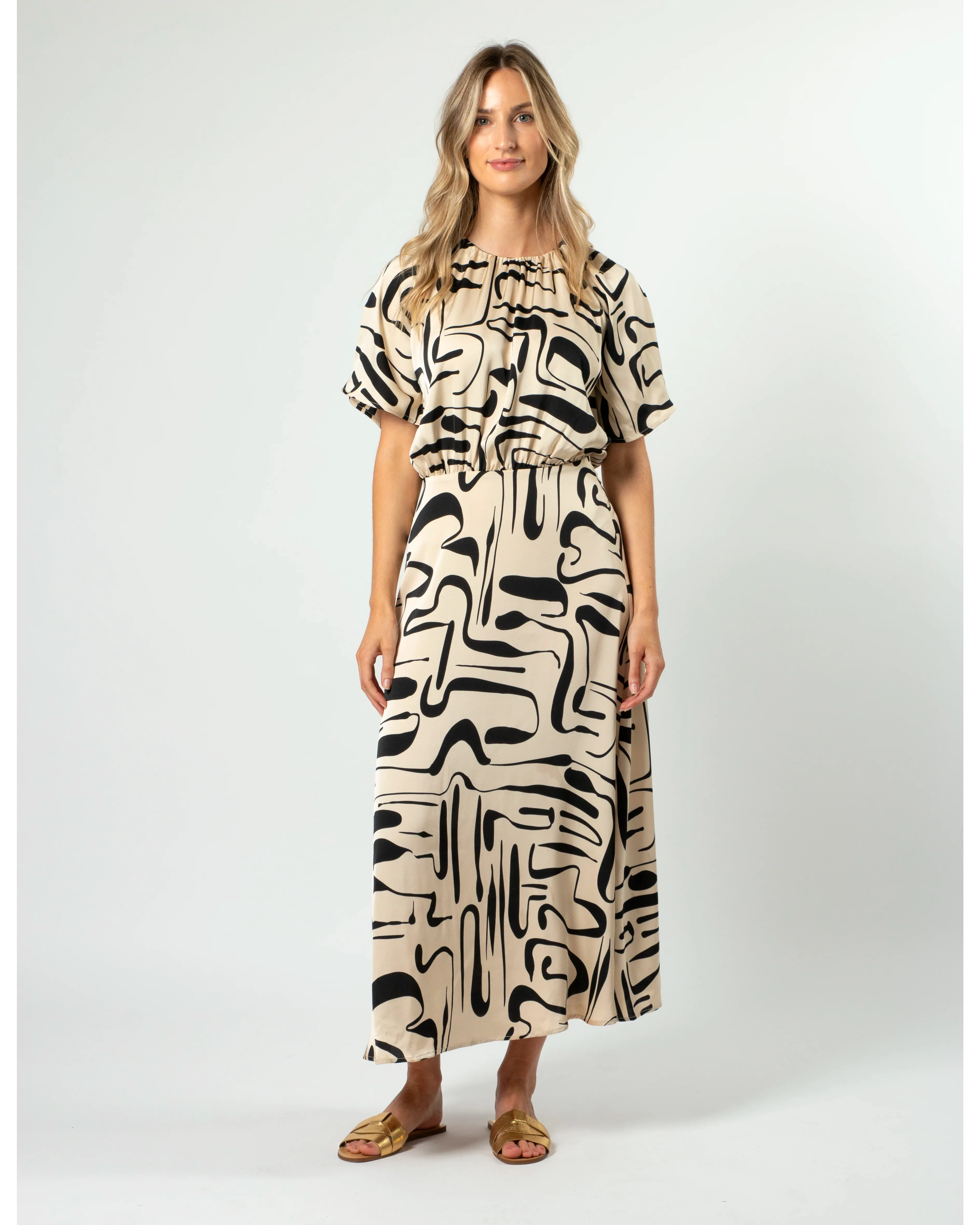 Matteo Dress - Painterly Geo