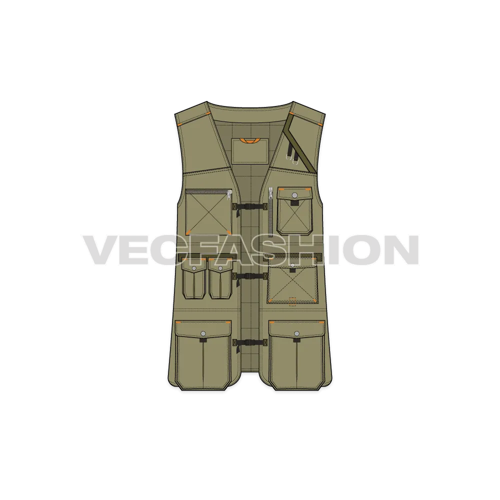 Mens Army Vest