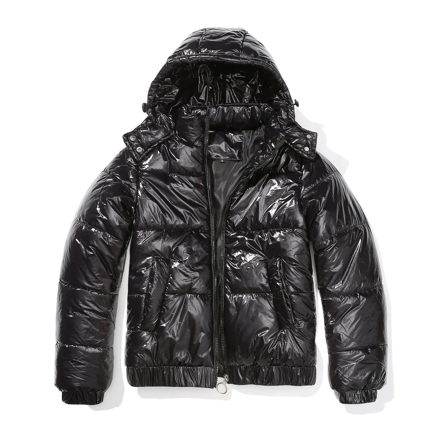 New Fall Winter Hooded Film Splash Proof Jacket Long-sleeved Cotton-padded Coat for Women