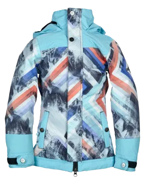 Nikita Girls Magnolia Jacket - Geo Storm/Caribean