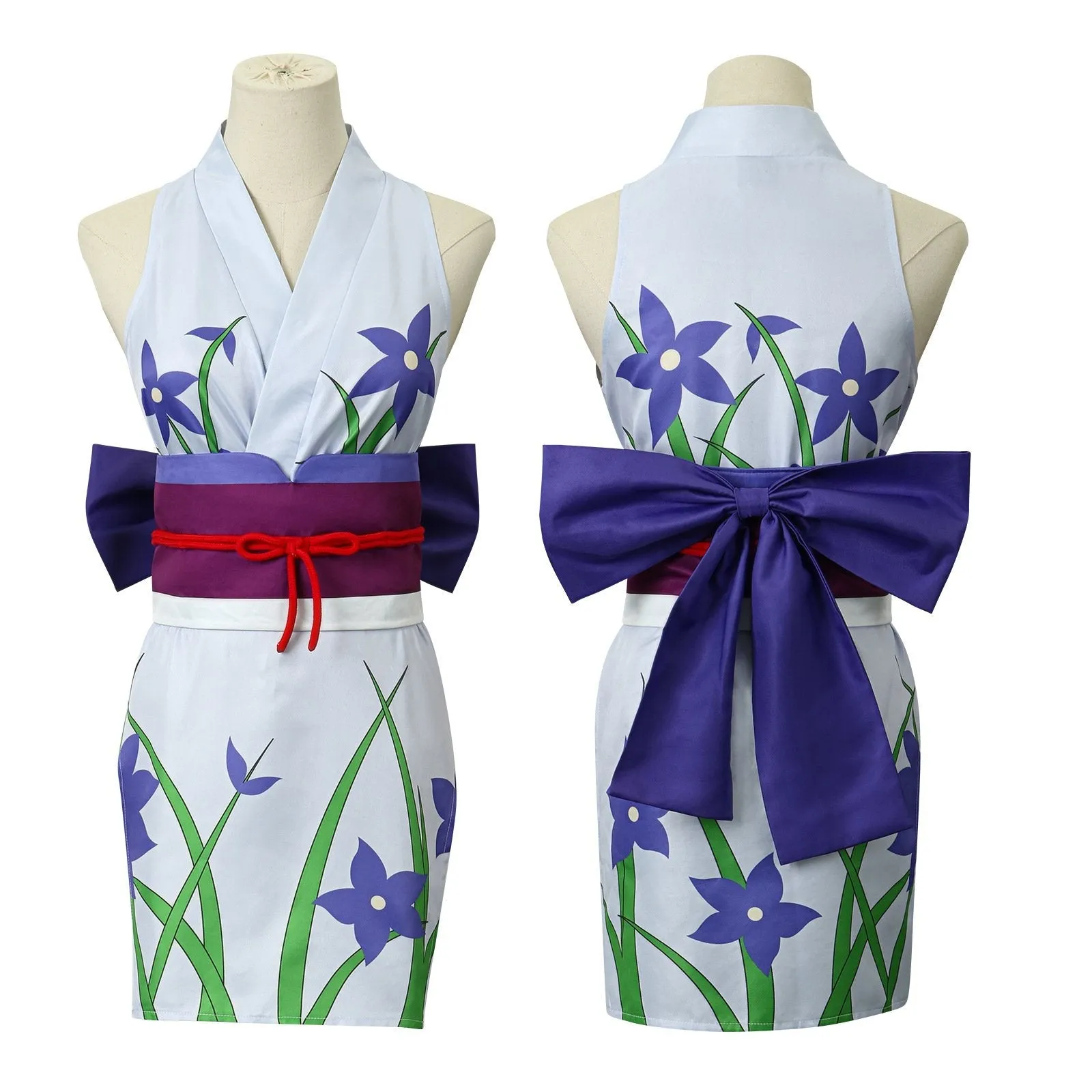 One Piece Nico Robin Japanese Anime Kimono Robe Fancy cosplay Costumes