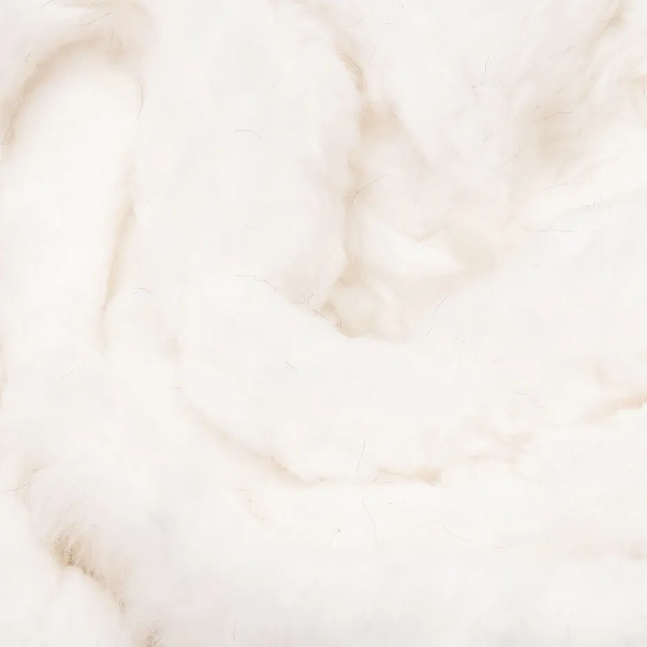 Optic White Faux Fur