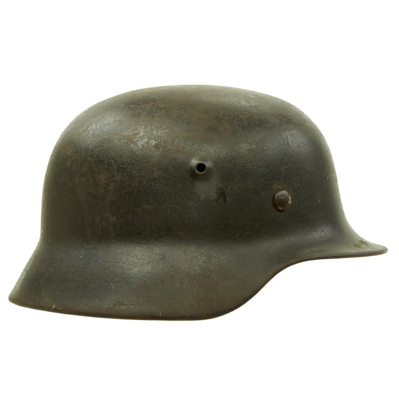 Original German WWII Service Worn M40 Single Decal Luftwaffe Helmet with 57cm Liner - SE64