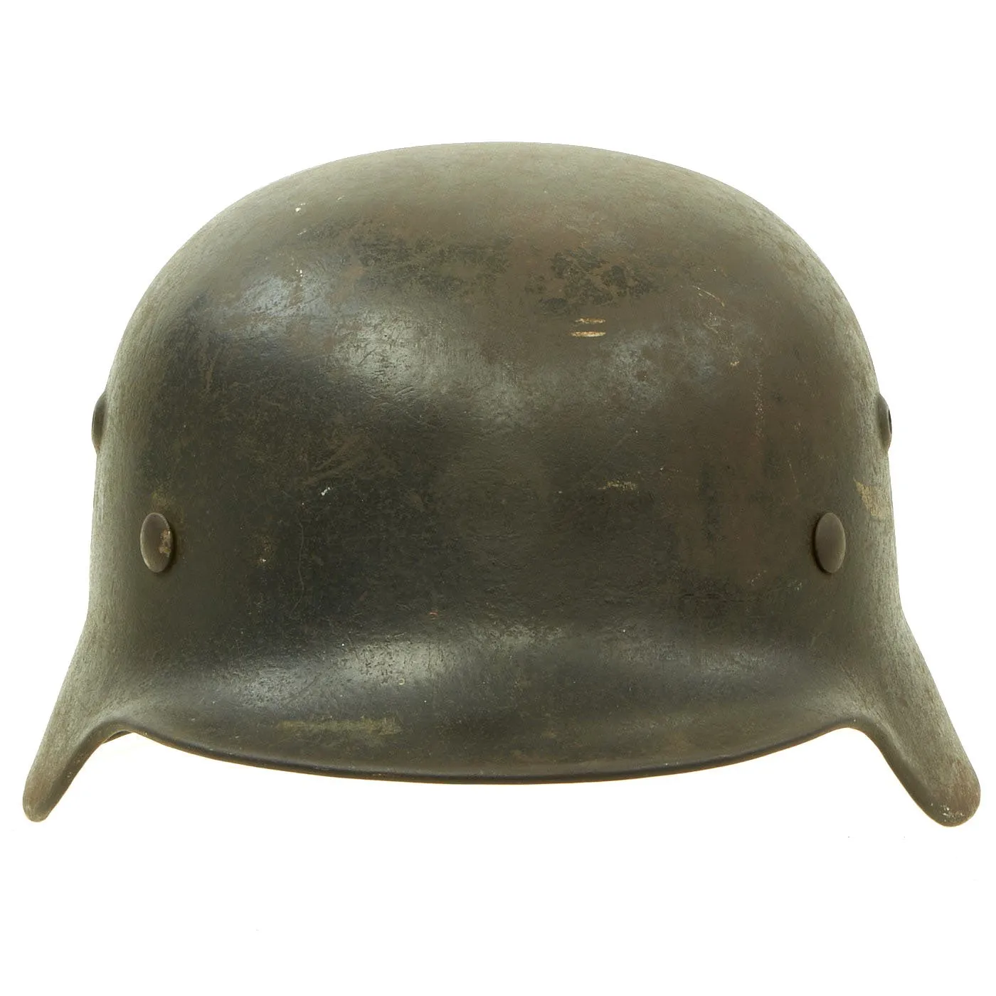 Original German WWII Service Worn M40 Single Decal Luftwaffe Helmet with 57cm Liner - SE64