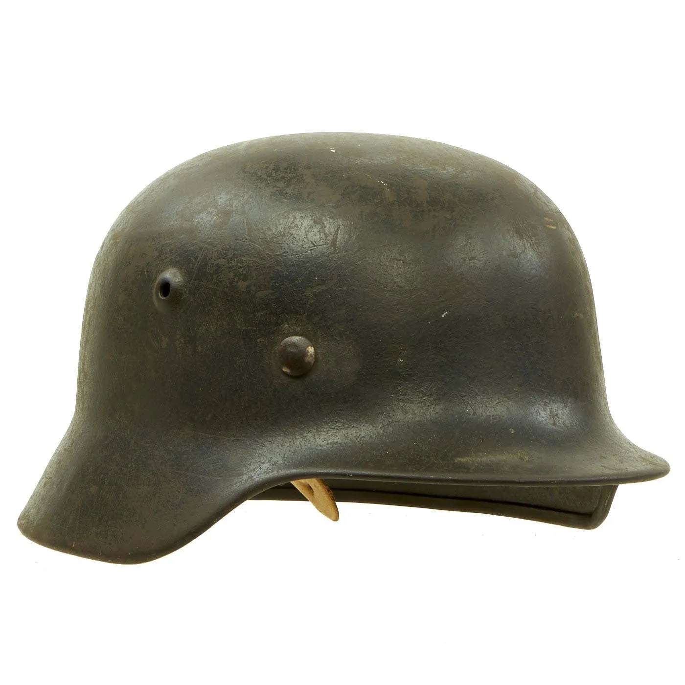 Original German WWII Service Worn M40 Single Decal Luftwaffe Helmet with 57cm Liner - SE64