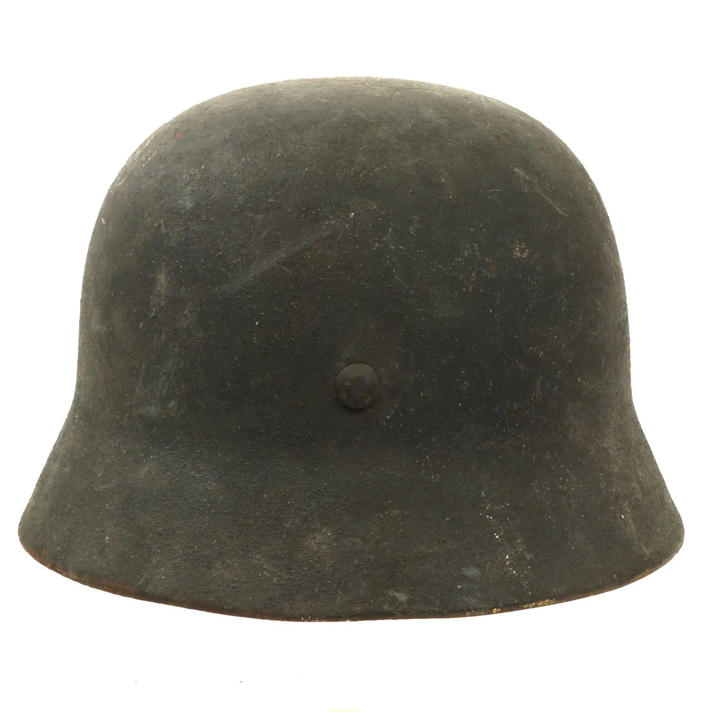 Original German WWII Service Worn M40 Single Decal Luftwaffe Helmet with Textured Paint - SE66