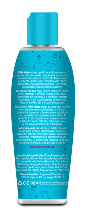 Pink - Water Based Lubricant for Women