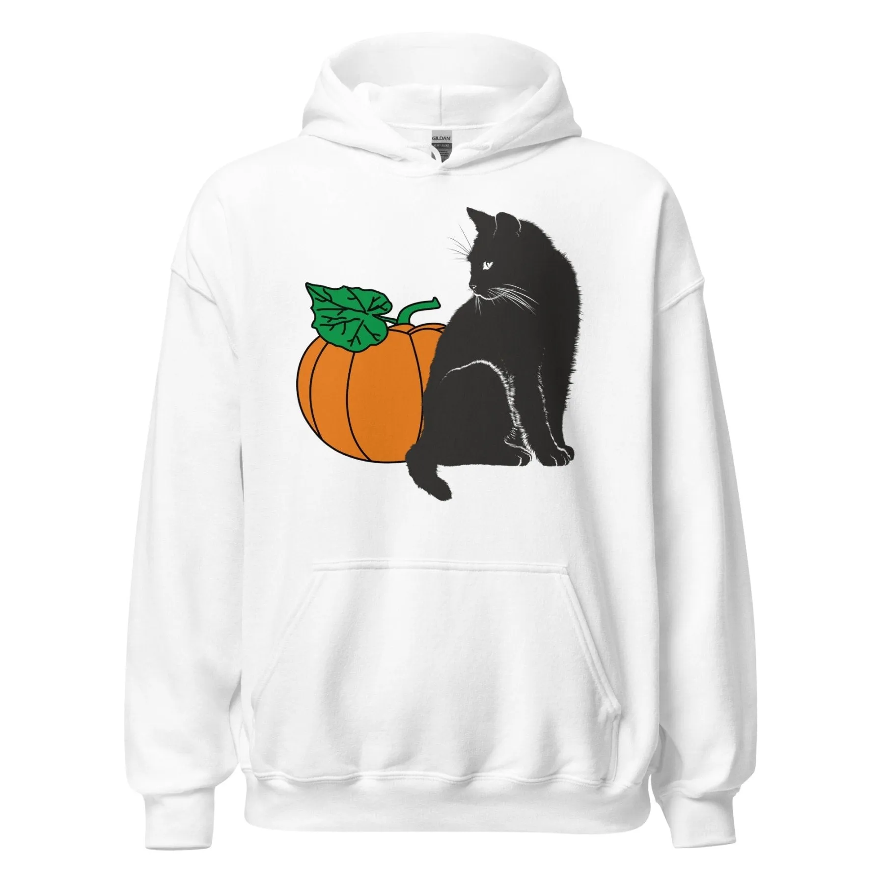 Pumpkin and Black Cat Hoodie