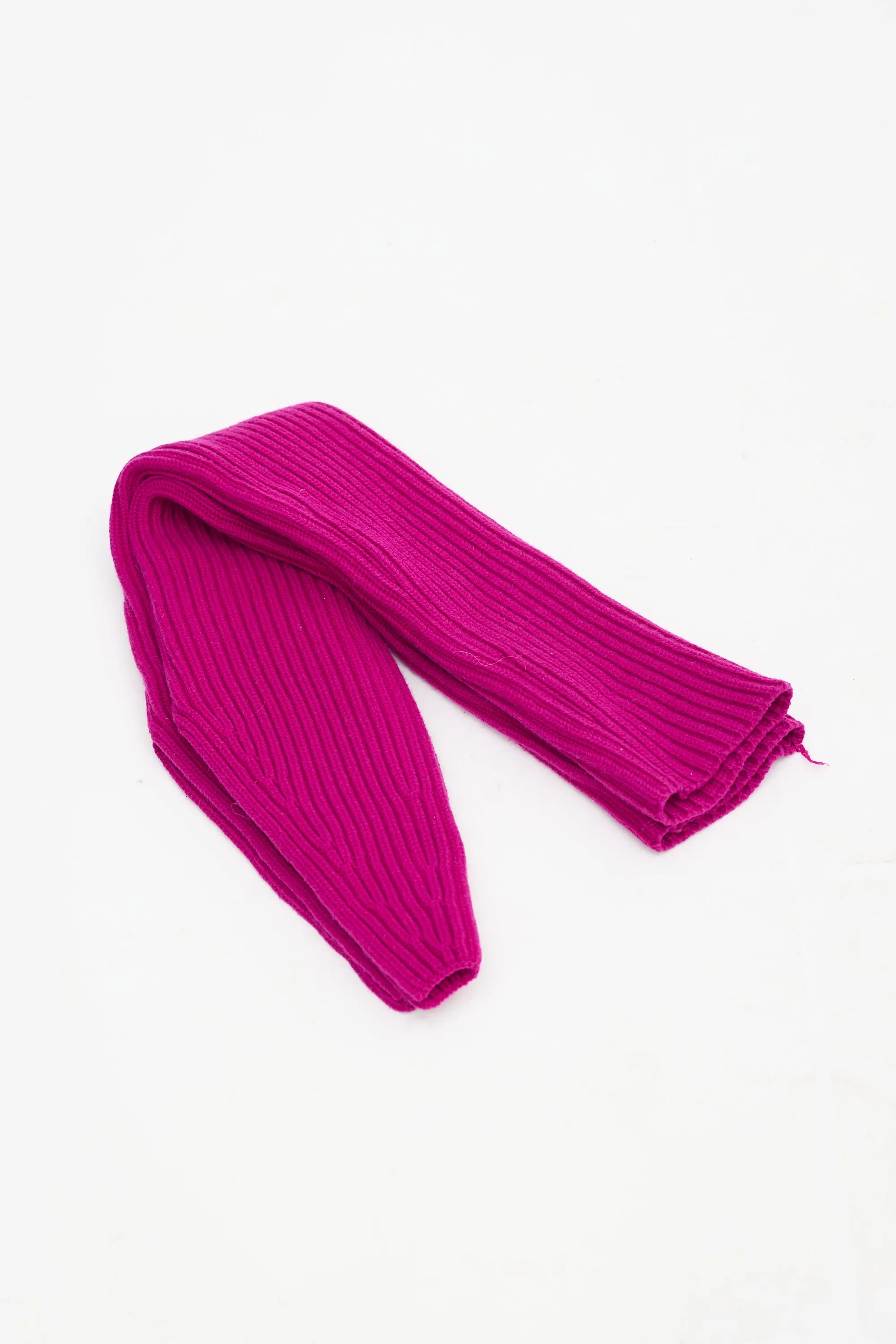 Purple Ribbed Knit Arm Warmers