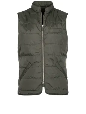 Quilted Nylon Vest Olive 490