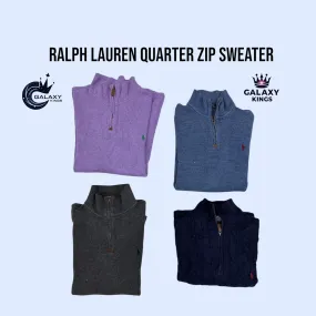 RALPH LAUREN QUARTER ZIP SWEATER