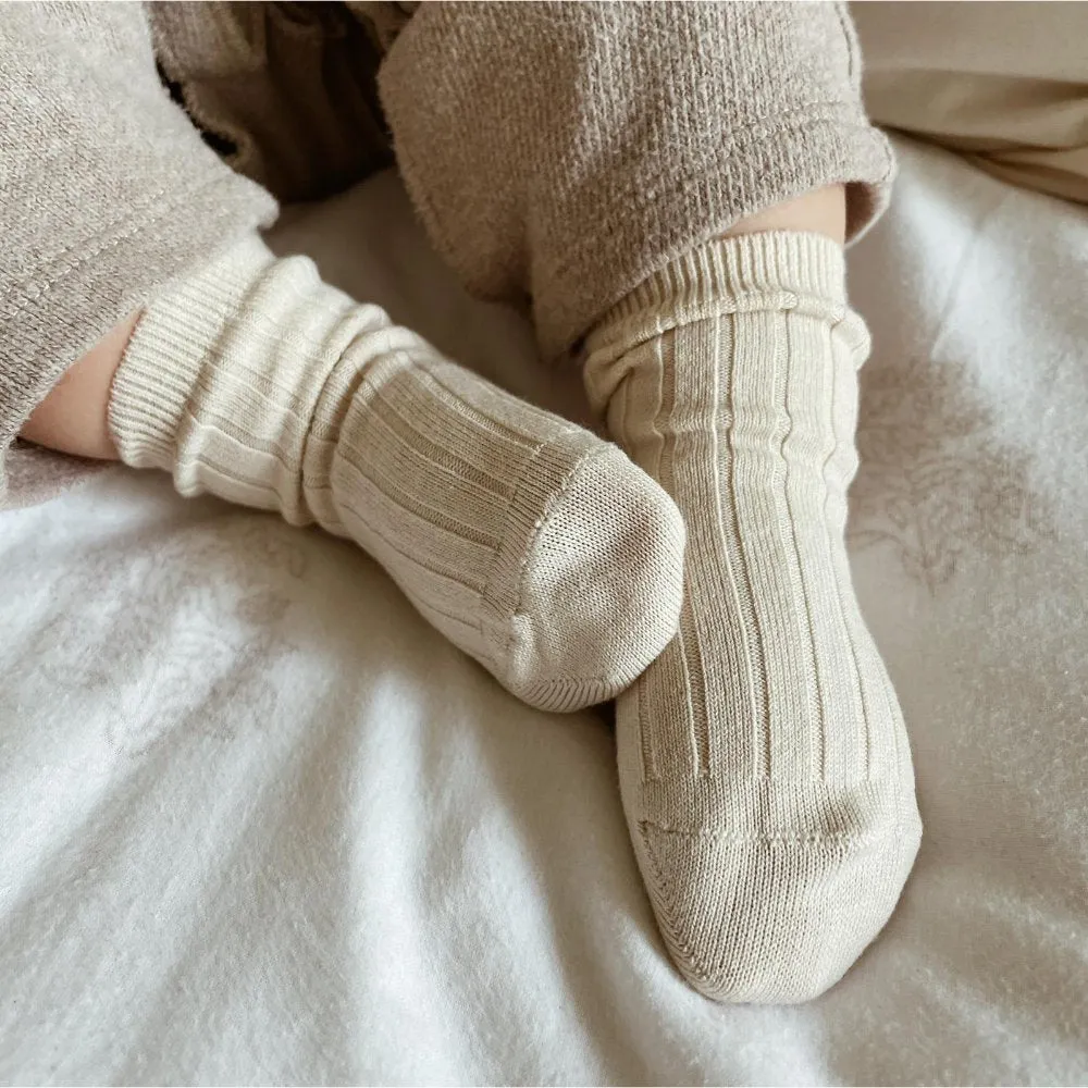 Ribbed Socks - Earthy Colors