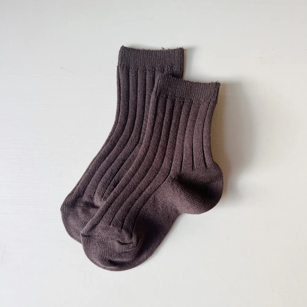 Ribbed Socks - Earthy Colors