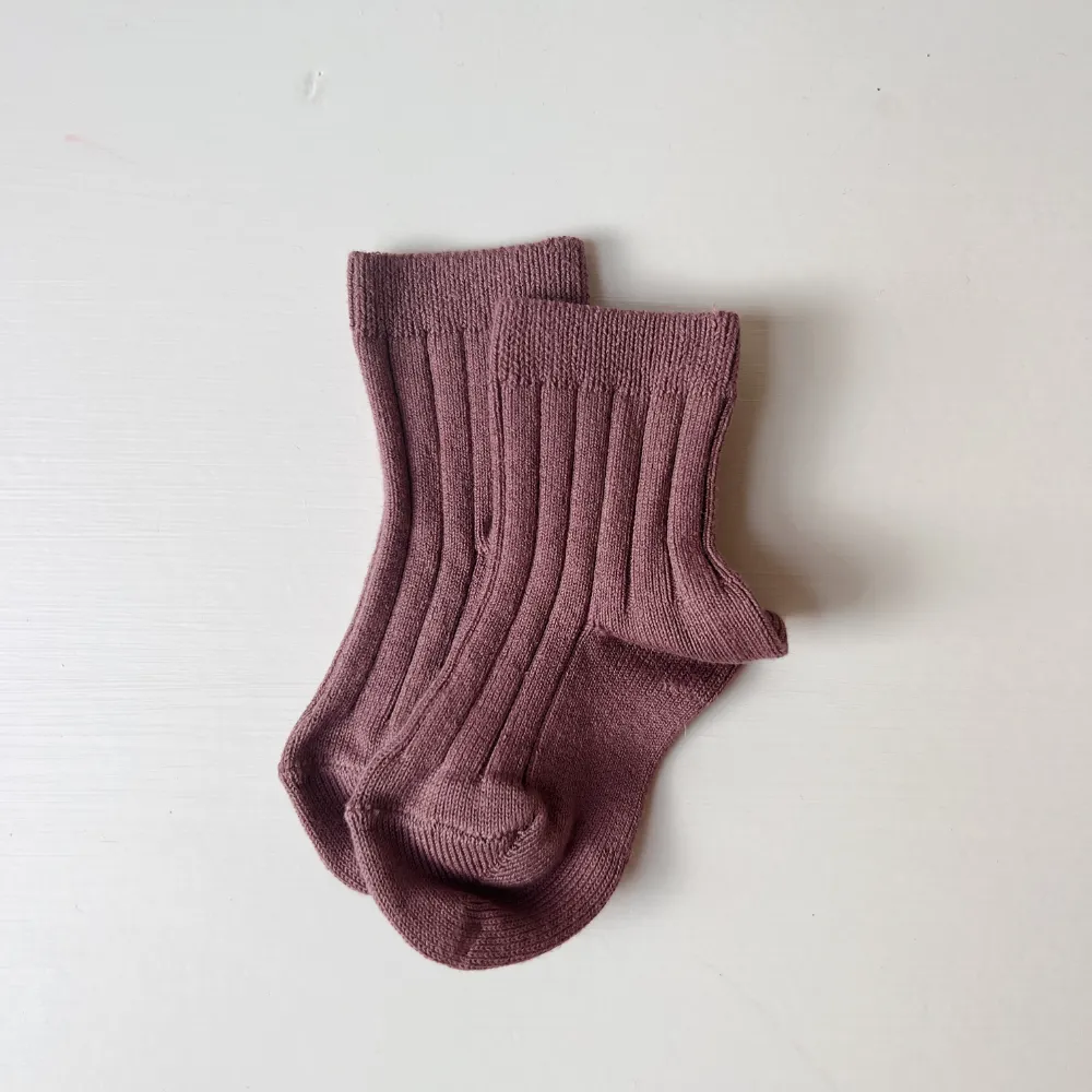 Ribbed Socks - Earthy Colors