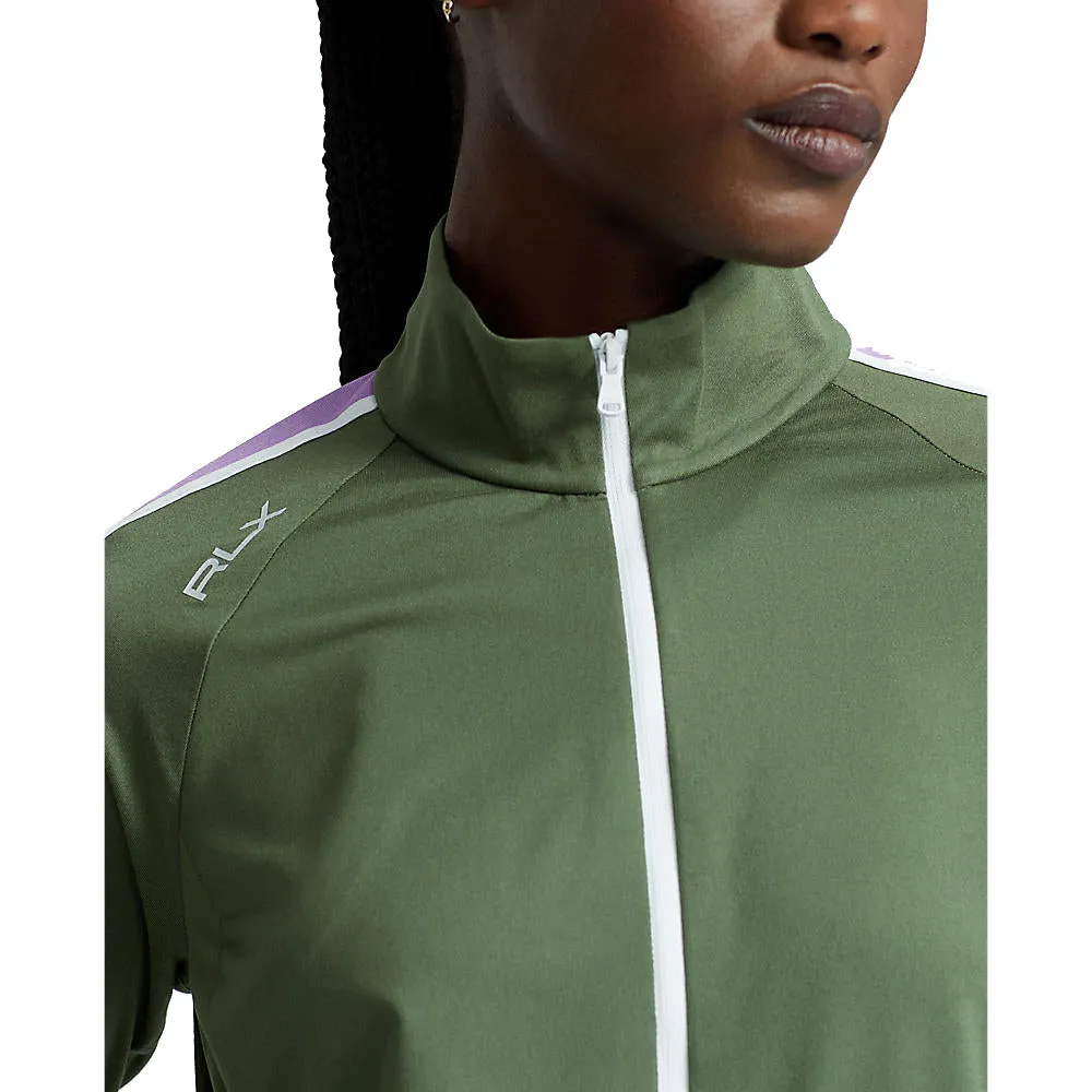 RLX Ralph Lauren Women's Peached Full Zip Golf Jacket - Shamrock/New Hibiscus