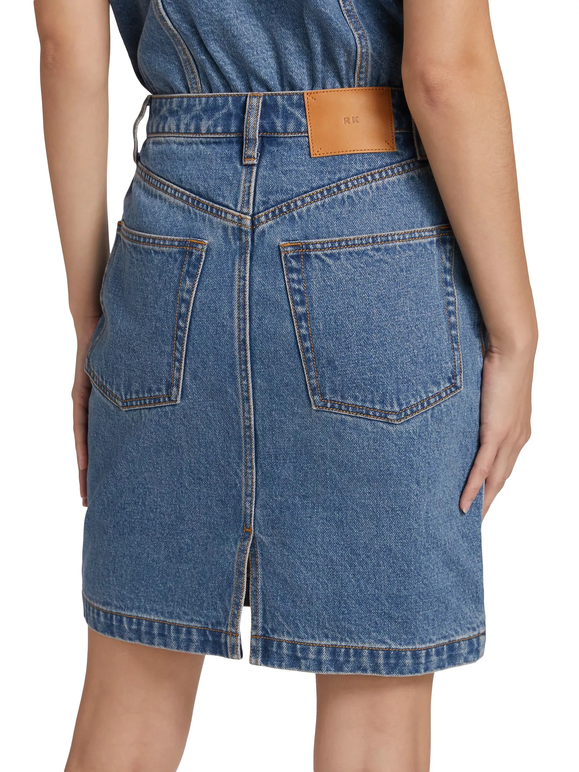 Ronny Kobo Hannah Denim Skirt