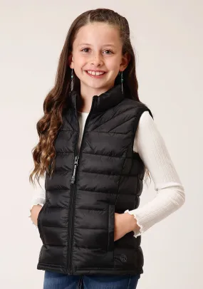 Roper Girls Rangegear Parachute Black 100% Nylon Softshell Vest