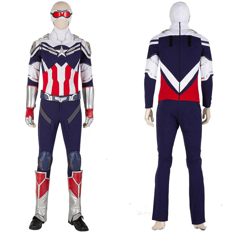 Sam Wilson Cosplay Captain America The Falcon and the Winter Soldier Costumes