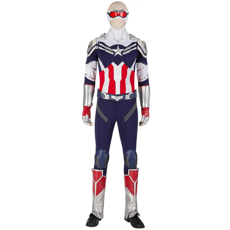 Sam Wilson Cosplay Captain America The Falcon and the Winter Soldier Costumes