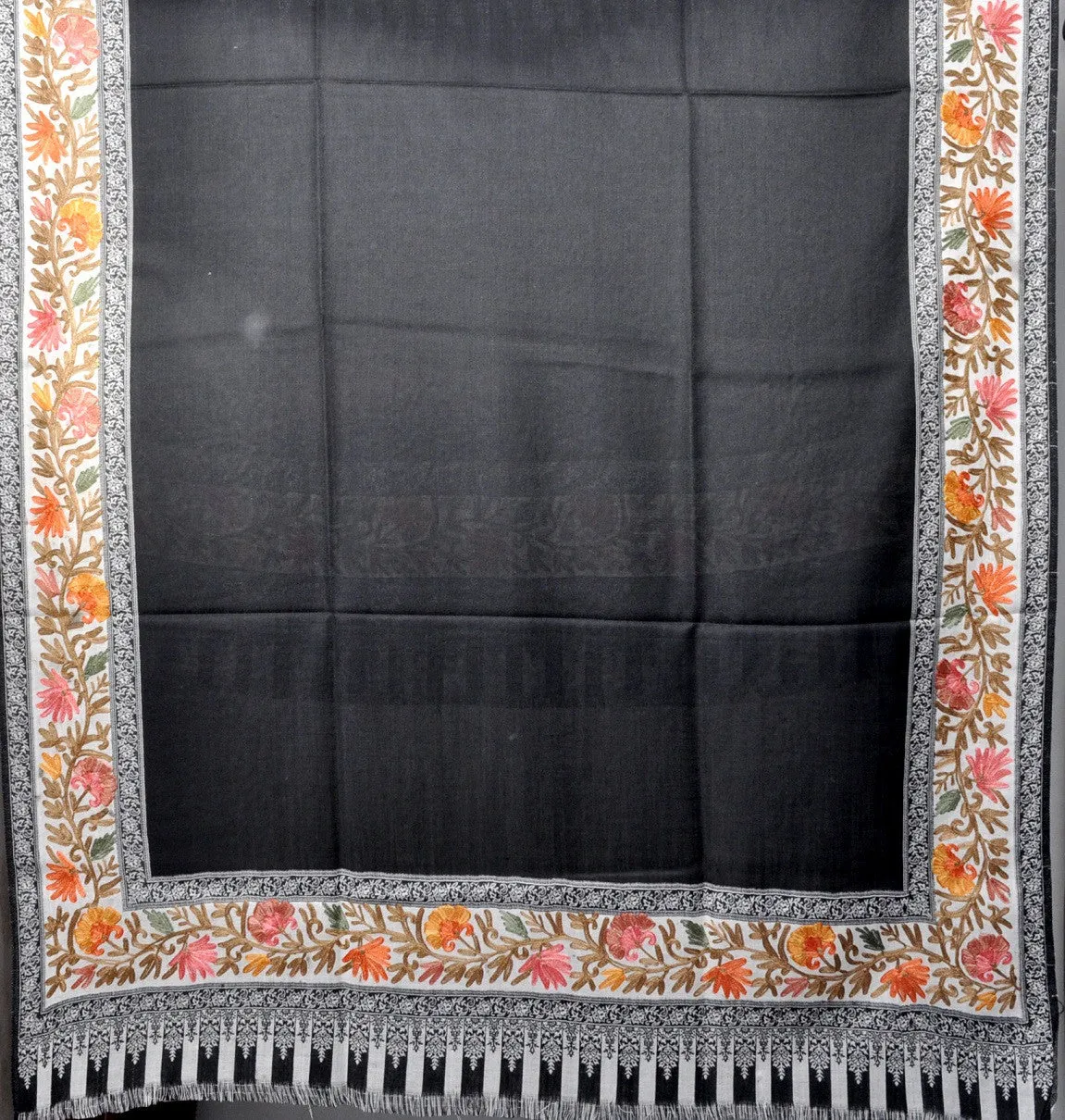 Semi Pashmina Shawl - Black