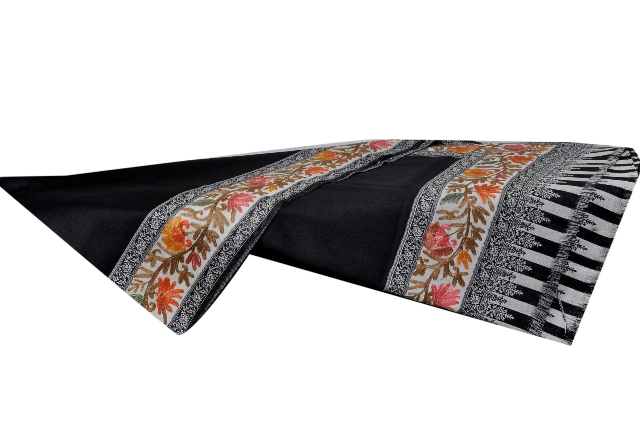 Semi Pashmina Shawl - Black