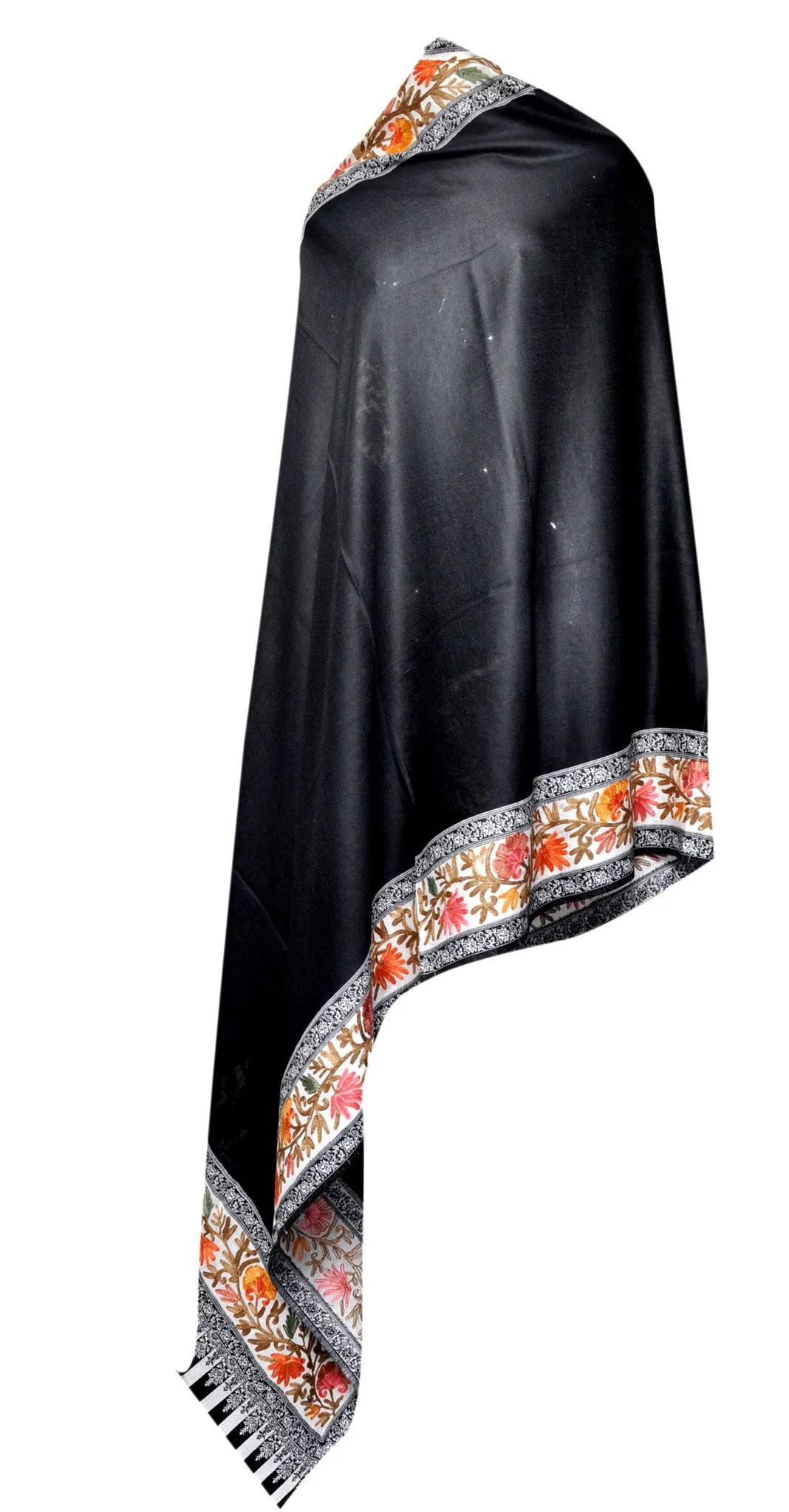 Semi Pashmina Shawl - Black