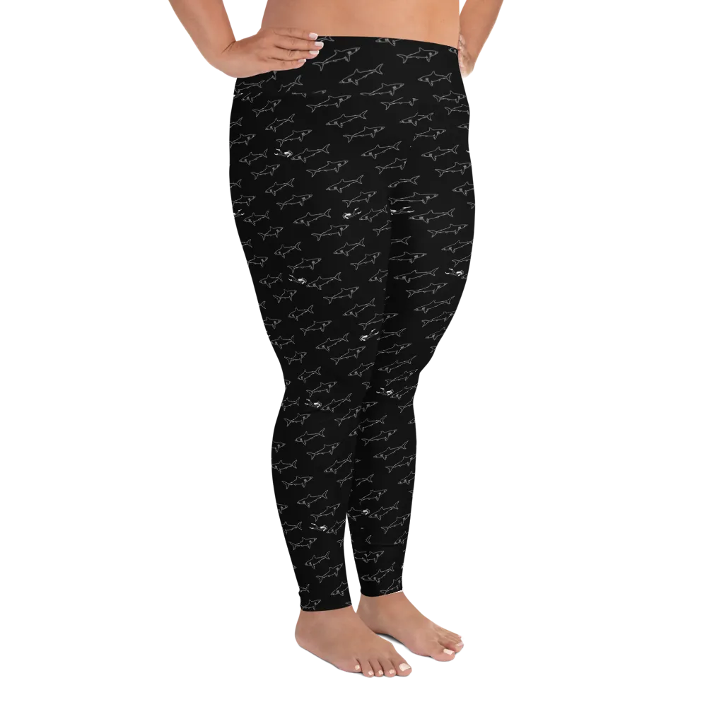 Shark Divers Plus Size Leggings