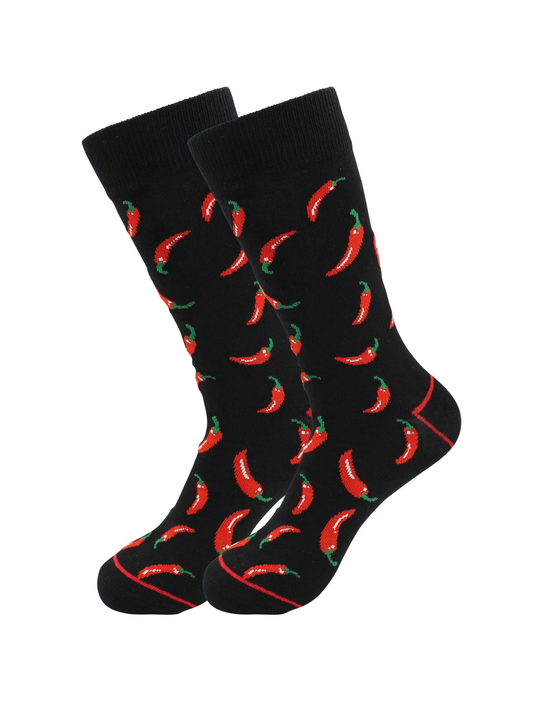 Sick Socks – Red Chili Pepper - Favorite Food Dress Socks