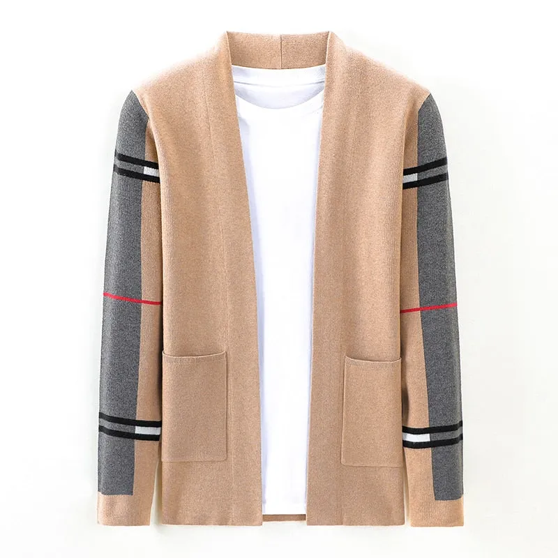 Side Striped Cardigan Jacket