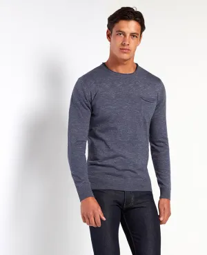 Slim Fit Cotton Crew Neck Sweater