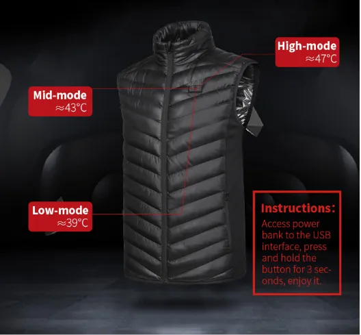 Smart Heated Winter Vest Pro