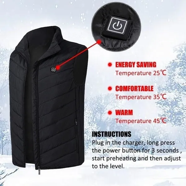 Smart Heated Winter Vest Pro