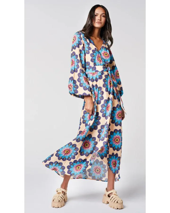 Smythe Graphic Floral Hostess Dress