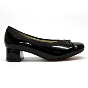 SOFTINO LADIES Red Bottom Black Shoe