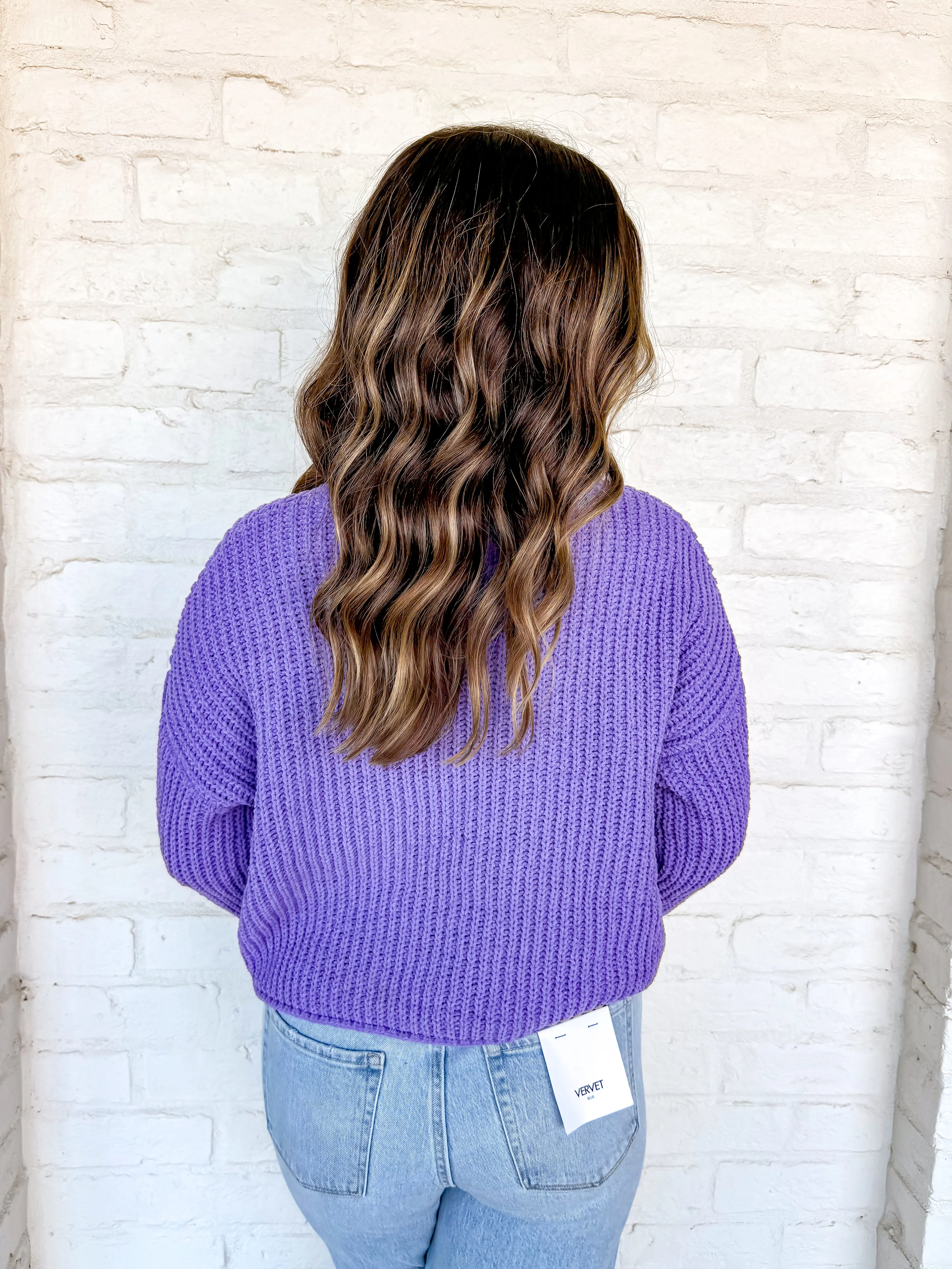 Speak Up Sweater Lavender