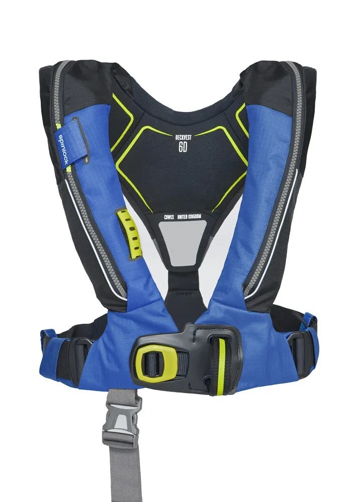 Spinlock Deckvest 6D 170N automatisch reddingsvest blauw met quick release