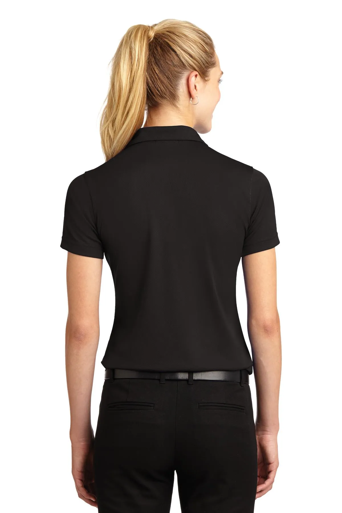 Sport-Tek® Ladies Dri-Mesh® V-Neck Polo.  L469