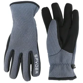 Spyder Core Sweater Conduct Gloves  - Black/Silver - Mens