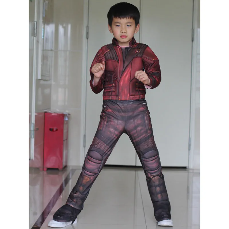 Star Lord Cosplay Guardians Of the Galaxy Halloween Jumpsuit Costume For Kids Boys