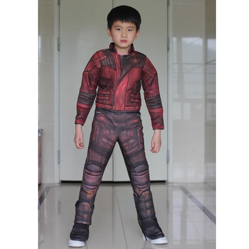 Star Lord Cosplay Guardians Of the Galaxy Halloween Jumpsuit Costume For Kids Boys