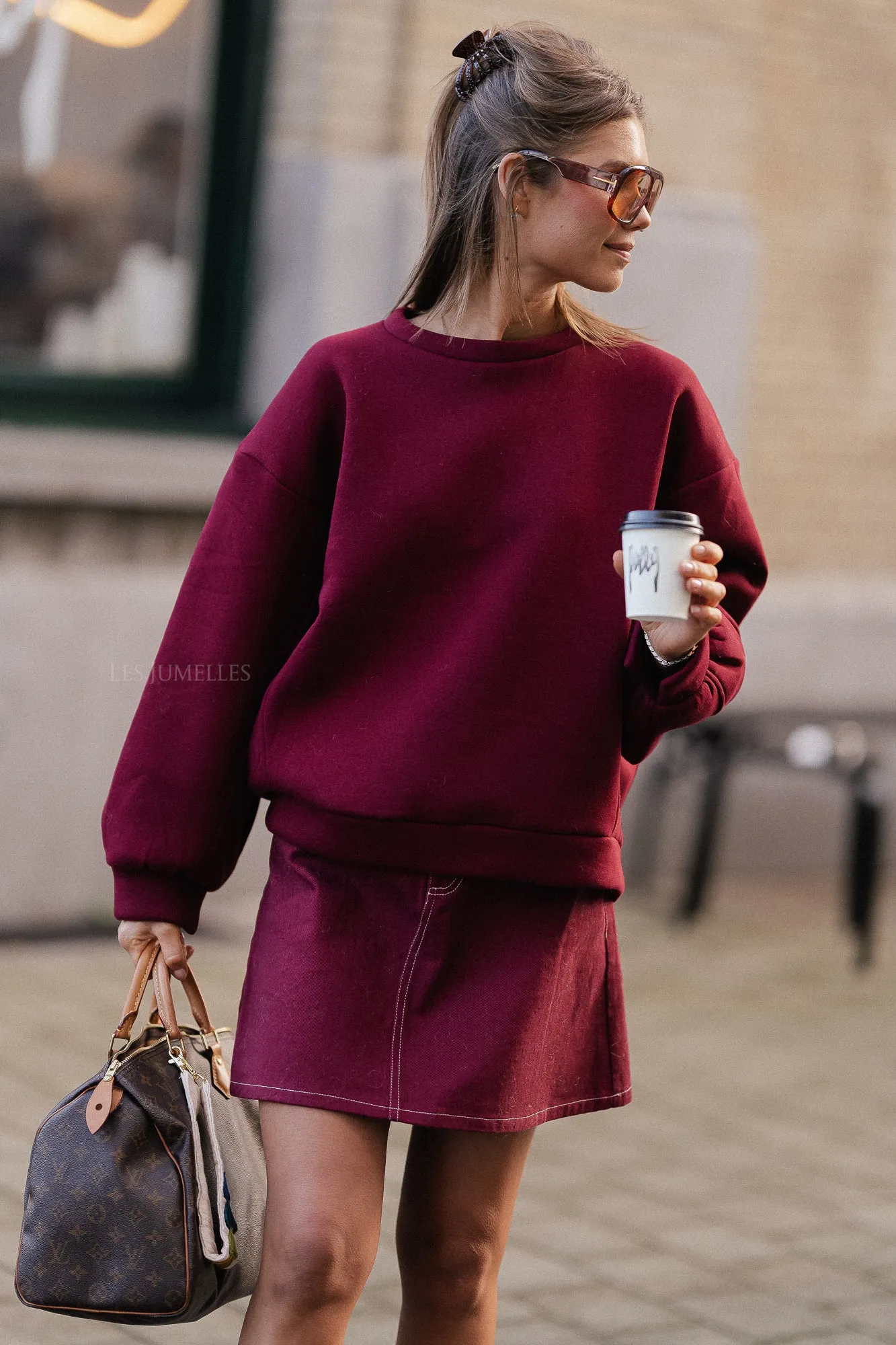 Stella sweater burgundy