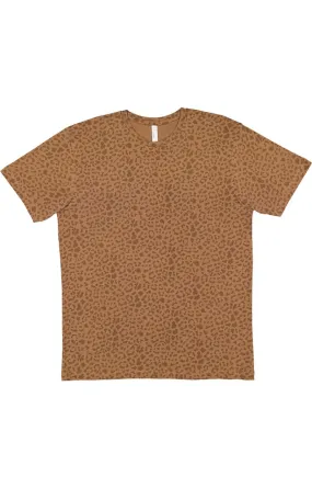 Tan Leopard Print Adult T-shirt