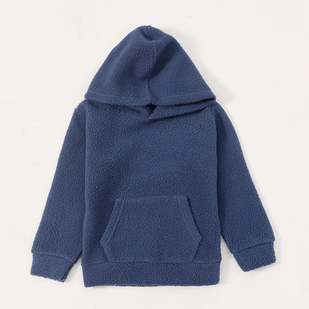 Teal Kids Unisex Sherpa Pullover