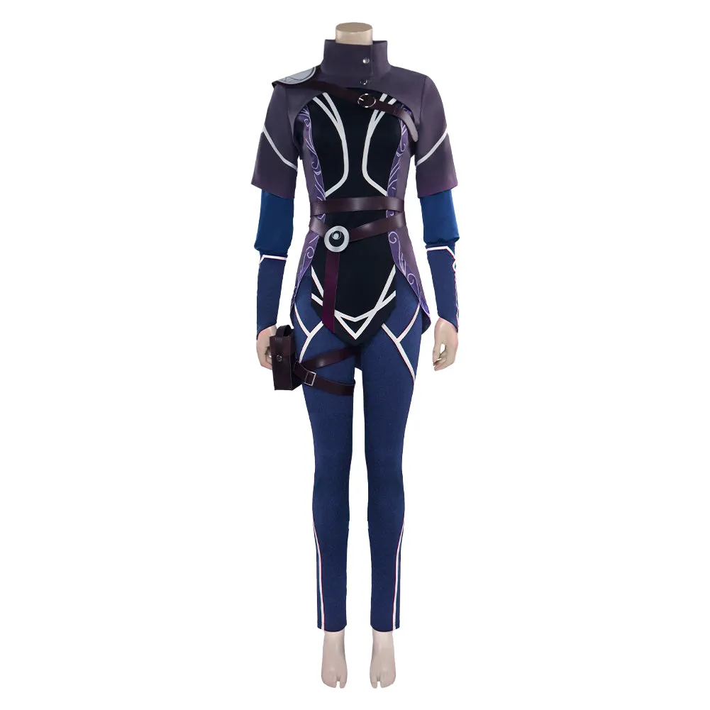 The Dragon Prince Rayla Jumpsuit Outfits Party Carnival Halloween Cosplay Costume