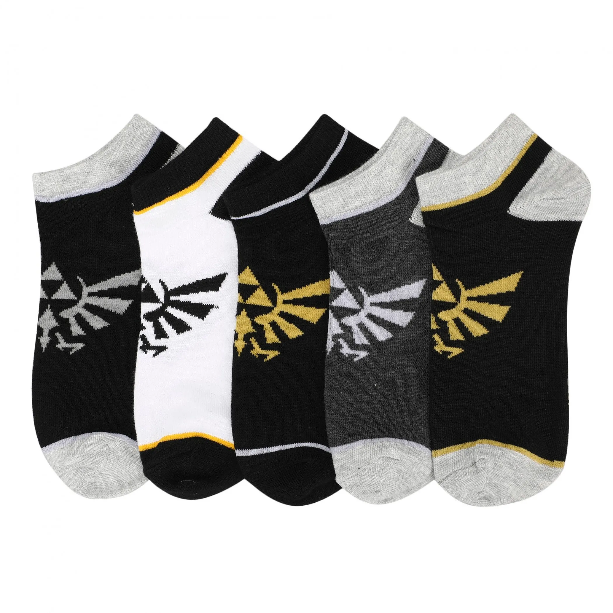 The Legend of Zelda Hyrule Crest 5-Pair Pack of Ankle Socks