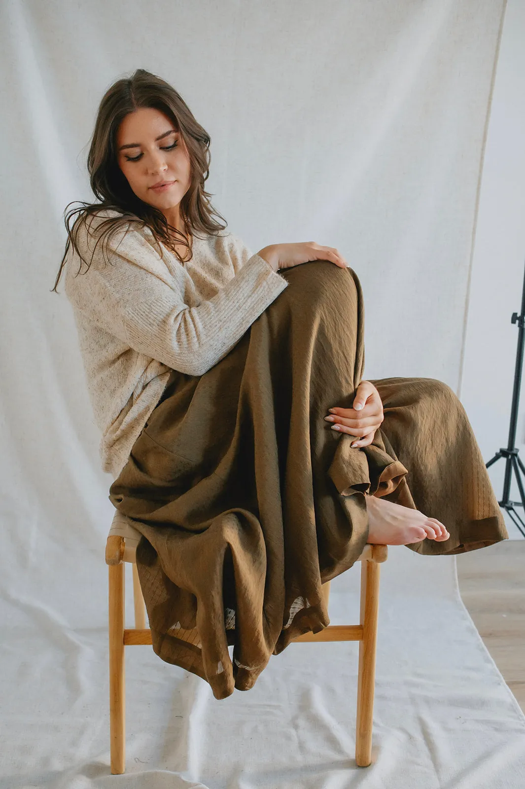 The Robin Pocket Sweater - Oatmeal